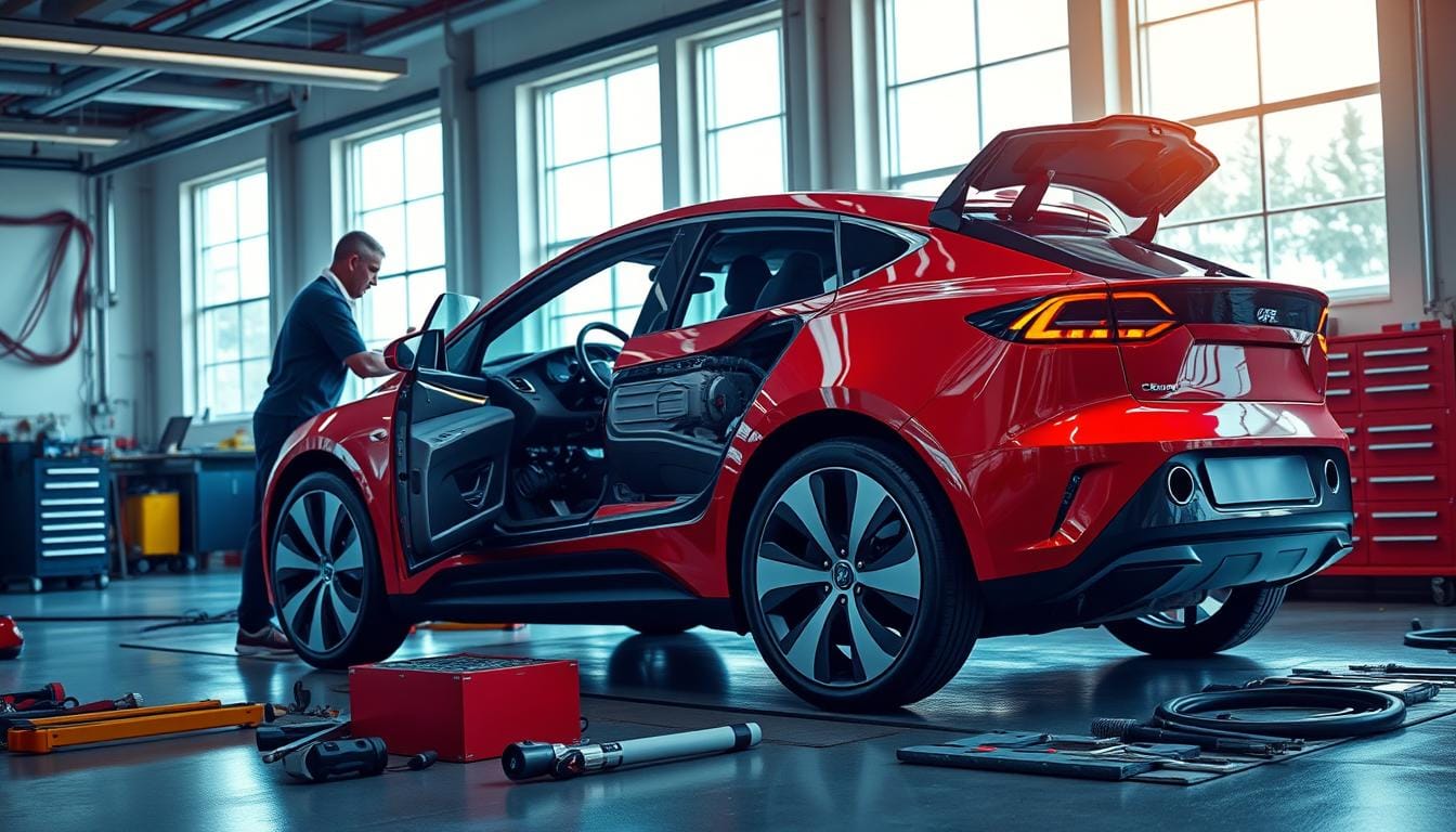 electric car checkup